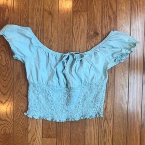 Pac sun off the shoulder shirred top